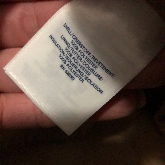 Gorgeous NWOT LANDS’ END Prima Loft Pull Over-S 6-8) Light Stone/Tan Trim-Snaps - Picture 15 of 17